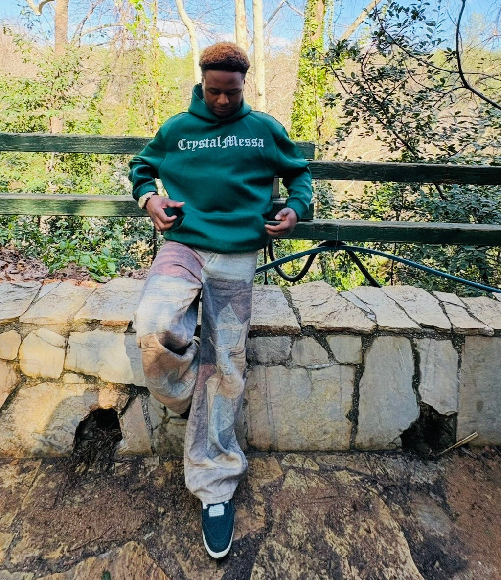 Crystal Messa Green Hoodie
